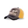 Casquette baseball homme Xavier Jaune et Kaki Casquette baseball homme Xavier Jaune et Kaki