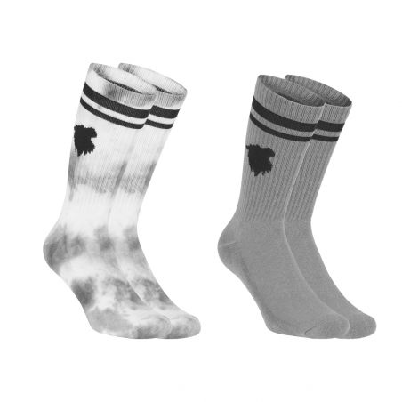 Lot de 2 paires de tennis uni et Tie and Dye