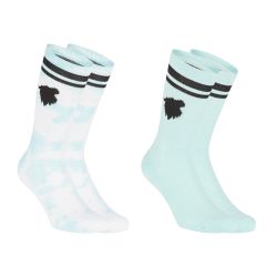 Lot de 2 paires de tennis uni et Tie and Dye