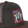 Casquette snapback  visière plate avec filet Goldorak