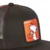 Casquette snapback  visière plate avec filet Peanuts