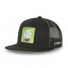 Casquette snapback  visière plate avec filet Rick et Morty Rick