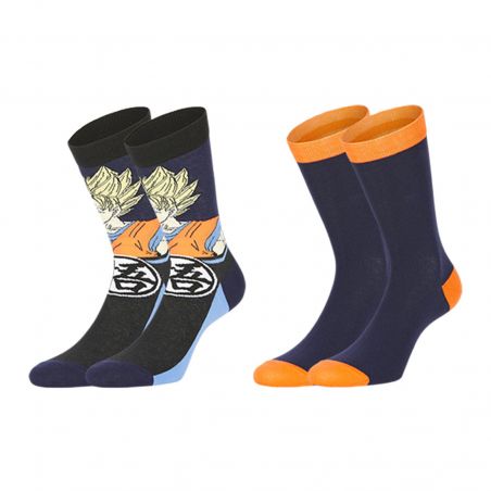 Lot de 2 paires de chaussettes Dragon Ball Z Homme