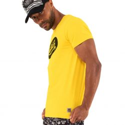 T-shirt col rond homme en coton Front