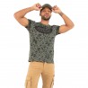 T-shirt col rond homme en coton Front