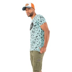 T-shirt col rond homme en...