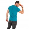 T-shirt col rond homme en coton Slim Fit Life