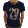T-shirt col en V homme en coton Engine T-shirt col en V homme en coton Engine
