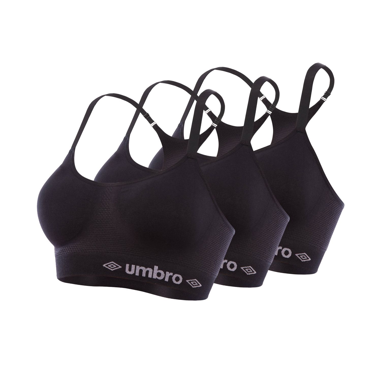 Lot de 3 brassières femme sans coutures