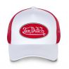 Casquette baseball homme Von Dutch BM Blanc filet rouge