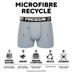 Lot de 6 boxers garçon en polyester recyclé Landscape