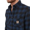 Chemise à carreaux plaid très doux avec badge tissé sur la poche Jack Chemise à carreaux plaid très doux avec badge tissé sur la poche Jack