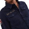Chemise en toile confort avec badges brodés Mick Chemise en toile confort avec badges brodés Mick