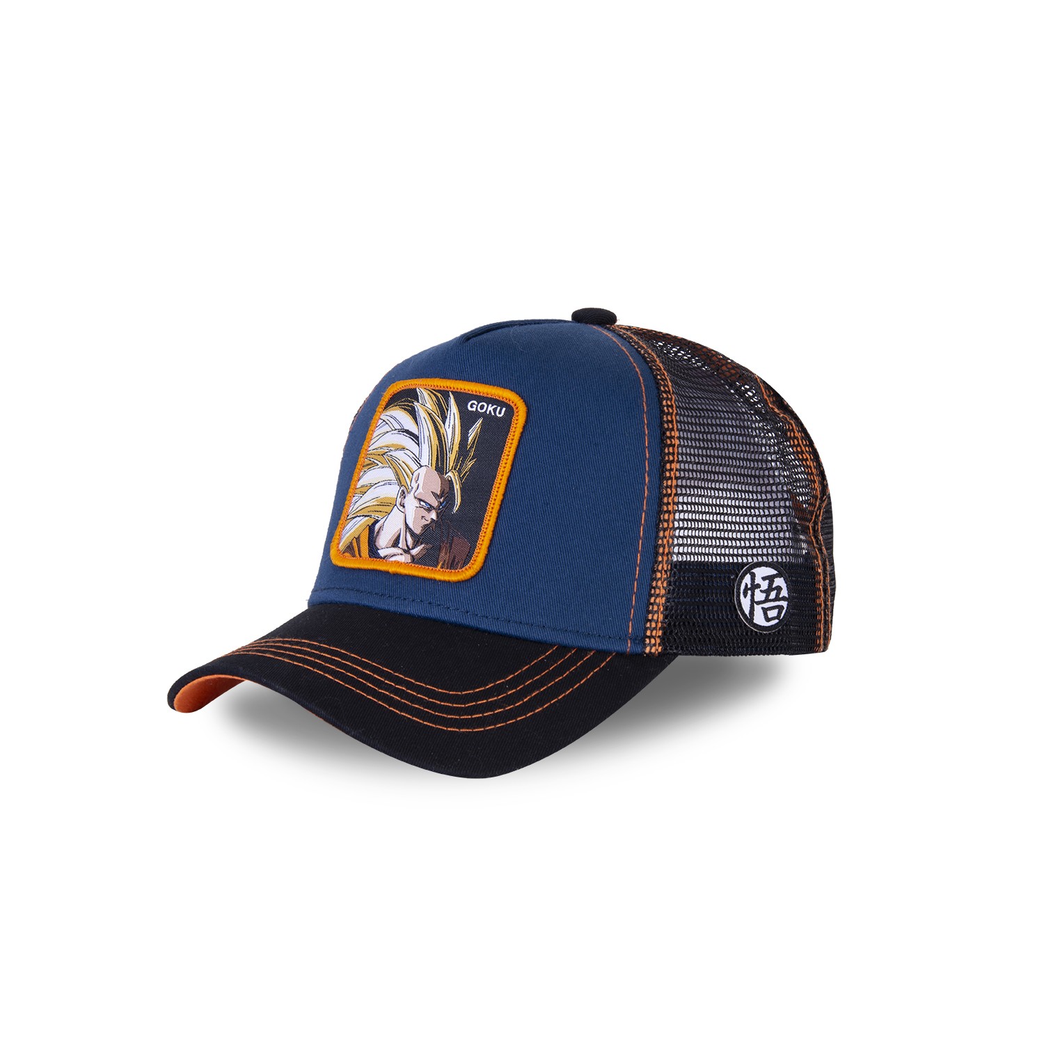Casquette Capslab trucker Dragon Ball Z Sangoku Super Saiyan Bleu Casquette Capslab trucker Dragon Ball Z Sangoku Super Saiyan Bleu
