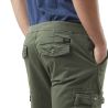 Pantalon cargo homme poches laterales avec écusson brodé en coton Ico Pantalon cargo homme poches laterales avec écusson brodé en coton Ico
