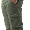 Pantalon cargo homme poches laterales avec écusson brodé en coton Ico Pantalon cargo homme poches laterales avec écusson brodé en coton Ico