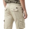Pantalon cargo homme poches laterales avec écusson brodé en coton Ico Pantalon cargo homme poches laterales avec écusson brodé en coton Ico