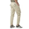 Pantalon cargo homme poches laterales avec écusson brodé en coton Ico Pantalon cargo homme poches laterales avec écusson brodé en coton Ico