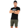 T-shirt manches courtes régular fit en col V en coton Wind