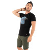 T-shirt manches courtes régular fit en col V en coton Wind