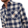 Chemise plaid avec poche et broderie dans le dos Jim Chemise plaid avec poche et broderie dans le dos Jim