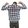 Chemise plaid avec poche et broderie dans le dos Jim Chemise plaid avec poche et broderie dans le dos Jim