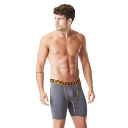 Lot de 4 Boxers longs homme chiné Aktiv Sport