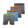 Lot de 4 Boxers longs homme chiné Aktiv Sport