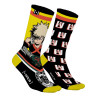 Paire de chaussettes dépareillées My Hero Academia Bakugou