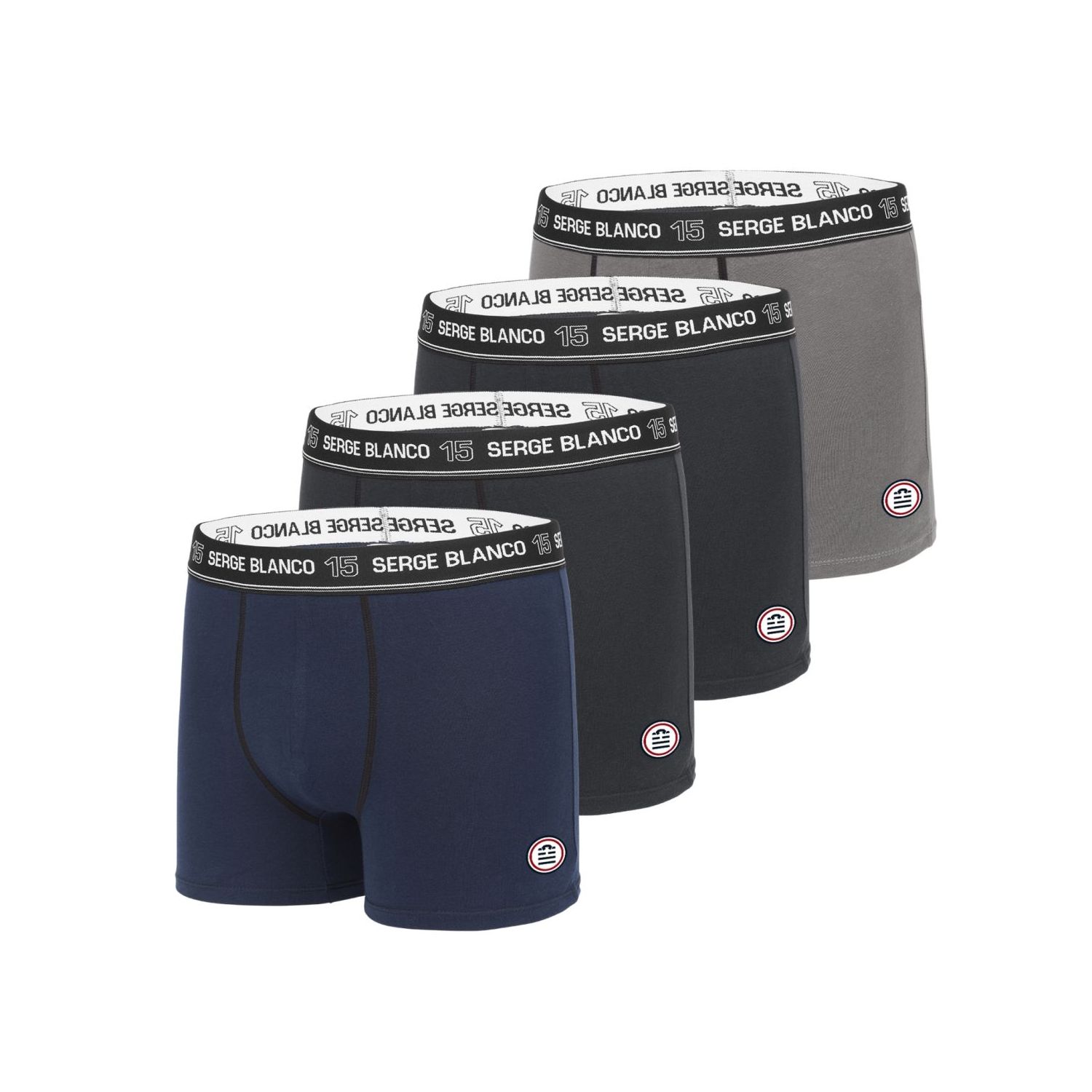 Lot de 4 Boxers coton homme Colored Class'