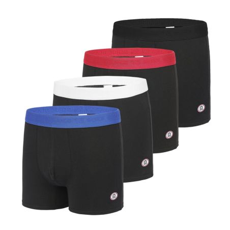 Lot de 4 Boxers Serge Blanco coton homme Hype