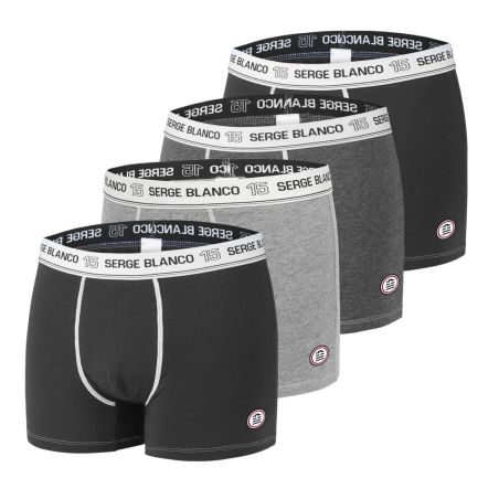 Lot de 4 Boxers coton homme avec surpiqûres Class