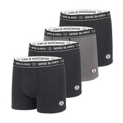 Lot de 4 Boxers coton homme unis