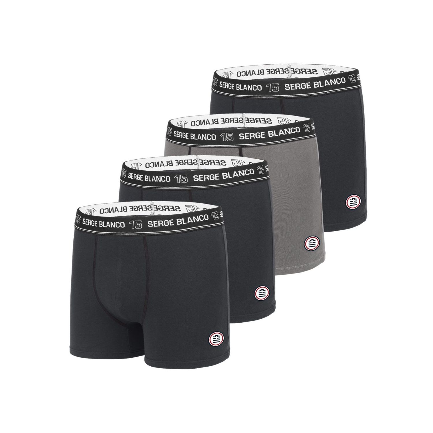 Lot de 4 Boxers coton homme unis