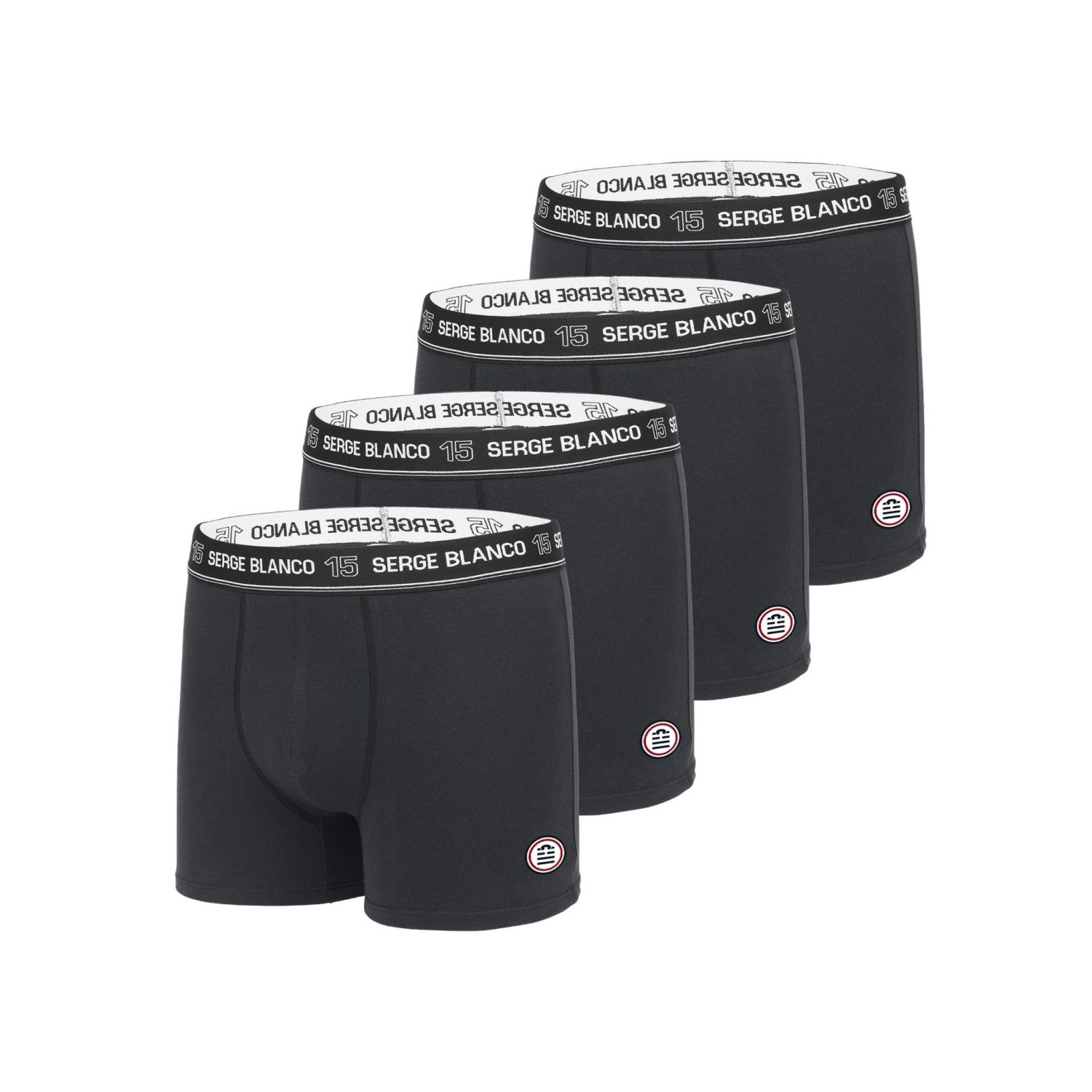 Lot de 4 Boxers coton homme uni