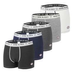 Lot de 5 Boxers Serge Blanco coton homme Class'