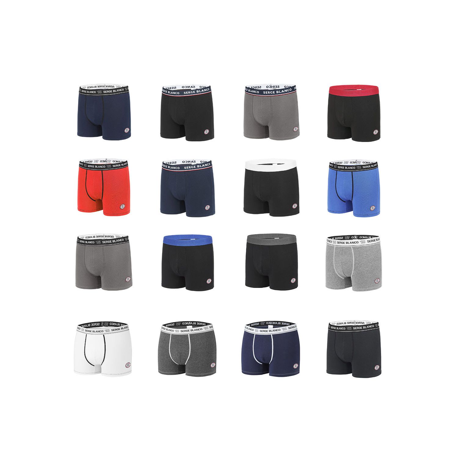 Pack Surprise de 6 Boxers coton homme Pack Surprise de 6 Boxers coton homme
