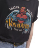 T-shirt long femme col rond Feu T-shirt long femme col rond Feu