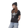 T-shirt long femme col en V fluide en coton Tiger
