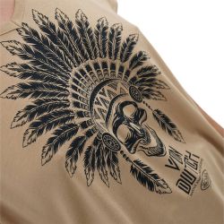 T-shirt femme col en V fluide en coton Feath