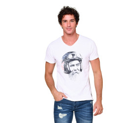 T-Shirt Col V homme Manches...