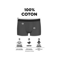 Lot de 4 boxers en coton homme