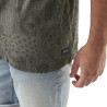 Chemise homme pique Paisley en coton Chemise homme pique Paisley en coton