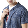 Chemise homme pique Paisley en coton Chemise homme pique Paisley en coton