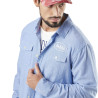 Chemise homme manche longues Chambray en coton Chemise homme manche longues Chambray en coton