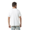 T-shirt homme waffle avec col patte de boutonnage et print en coton