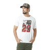 T-shirt homme col rond avec print en coton Pict