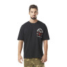 T-shirt homme col rond relax fit avec print en coton Service Black