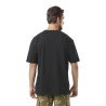 T-shirt homme col rond relax fit avec print en coton Service Black