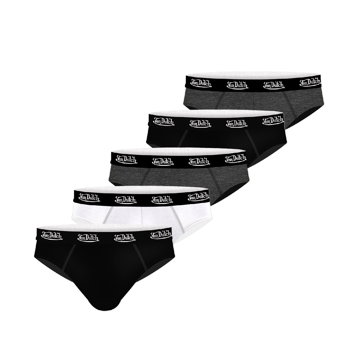 Lot de 5 slips homme coton